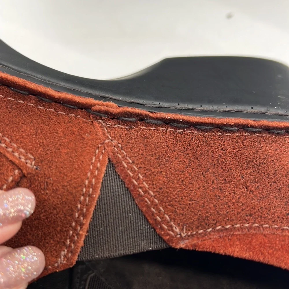 Naot Rust Colored Suede Loafers size 38